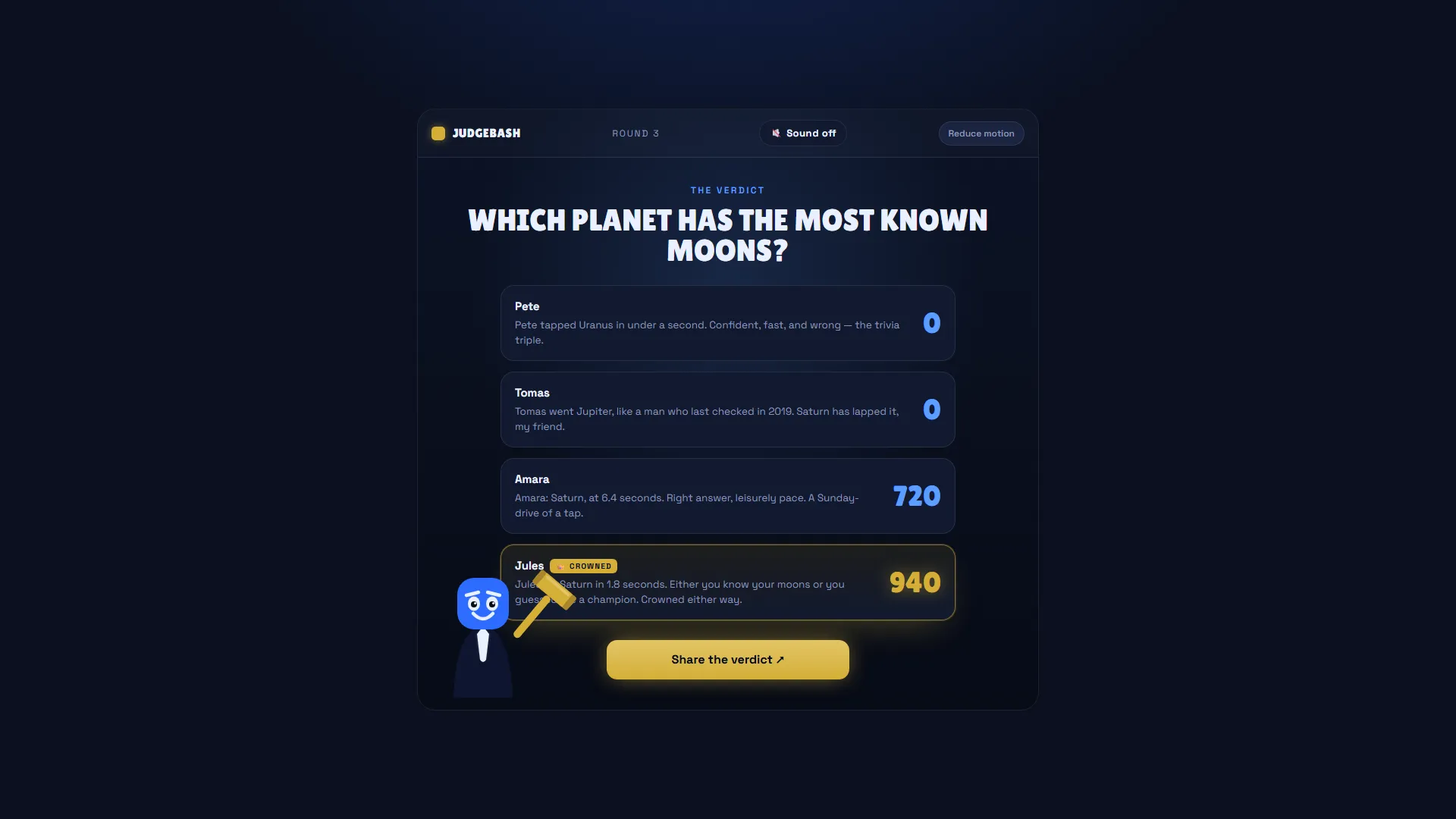 Classic Trivia on the TV